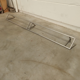 Rvs muurrek - 3 meter 